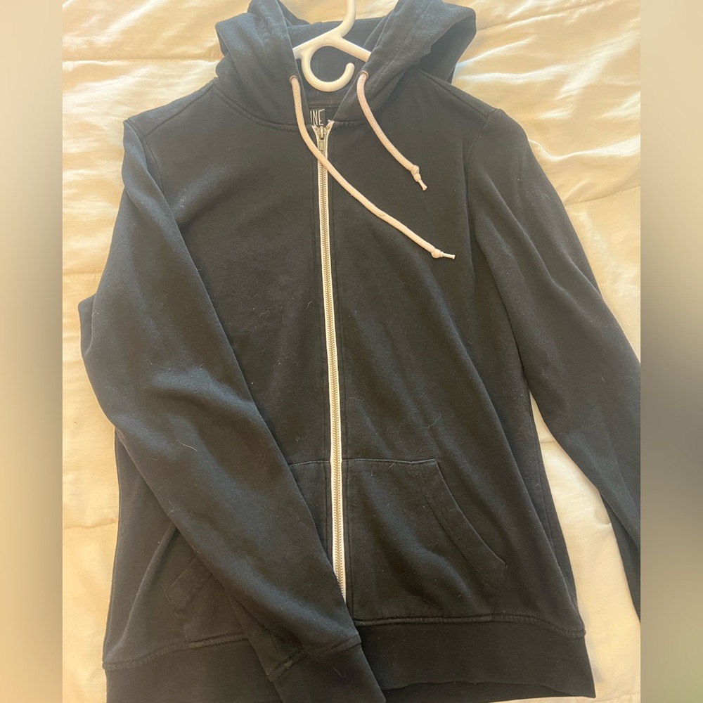 Zine Clothing Black Zip-Up Sweater